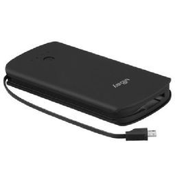 ubayu25 5000mah 聚合物移动电源 自带线 黑色移动电源产品图片4